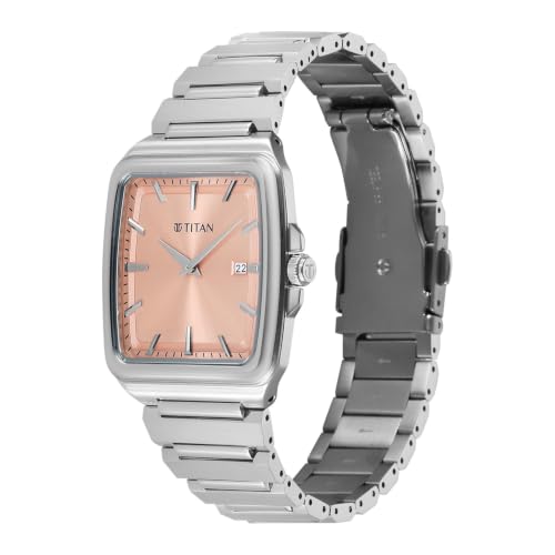Image of Titan Classique sleekfit with Quartz Analog 2 Hands + Date@3H Stainless Steel Strap Watch for Men