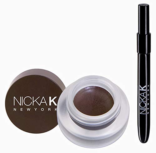 BROWN GEL EYEBROW POMADE WITH APPLICATOR BRUSH