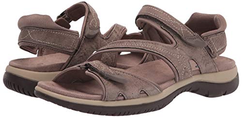 Dr. Scholl's Shoes Women's Adelle Sporty Adjustable Footbed Sandal,Malt Taupe Suede,8 #TOP6
