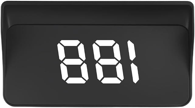 GPS Heads up Display for Cars with HD Large Font,USB Plug & Play Car HUD Head up Display for Speed Displays,Universal Digital Speedometer for Car with Adjustable Brightness White