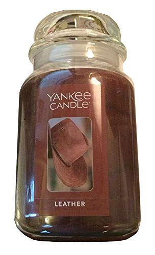 Yankee Candle Leather Jar Candle 22 Oz. #TOP30
