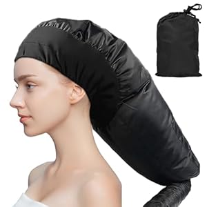 Amexo Trockenhauben für Haare, Bonnet Attachment für Haartrockner Einstellbar für Handhaartrockner-Kappe Motorhauben-haartrocknerauf... für Styling, Locken und Tiefenpflege