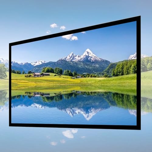 Pantalla de proyección fija 130" para cine en casa miniatura 6