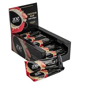 zoe Nutrition Protein Bar, Pack of 20 x 50 g (20 Proteinriegel x 50 g, White Choco Strawberry)