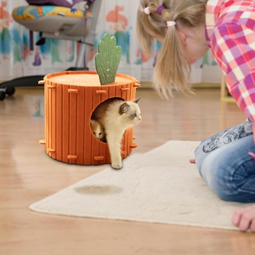 Niche couverte pour chat et petit chien nid amovible taille S - 4