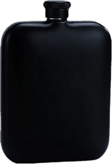 7oz Hip Flask, Junya Matte Black Flasks for Liquor for Men Women, Leakproof Stainless Steel Alchol Flask, Pocket Size Whiskey Flask for Drinking, Valentines Day Gifts, Wedding Party