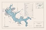 1961 Map of Seneca Lake Guernsey and Noble County Ohio