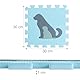 Relaxdays Puzzlematte, 25tlg. Baby Spielmatte mit Rand, Tiermotive, schadstofffreie Schaumstoffmatte, Kindermatte, bunt