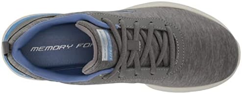 Skechers Sport Women's Women's Skech-AIR Dynamight Sneaker, GYBL=Grey/Blue, 7.5 | Image 4