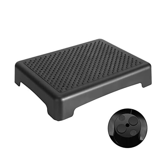 Fotree One Step Stool, Safety Step Platform for Senior & Adults, Non-Slip Mobility Step Platform for Stair, Car, Bed, Chair, Shower, Bathtub, Outdoor, 3.5 Inch High Rise Stairs 440 Lbs Capacity