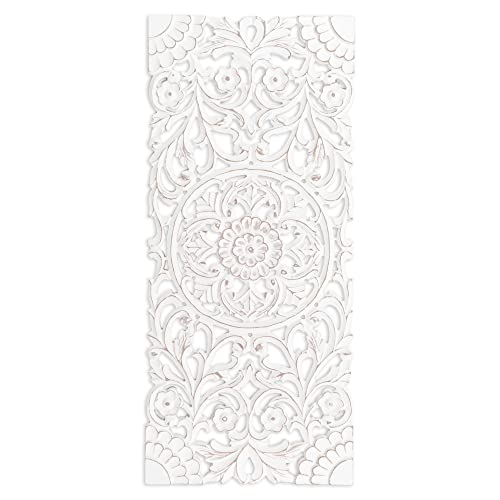 Image of JUST FOR YOU DESIGNS OLIVER 16X36 CARVED RECTANGULAR MEDALLION OLD