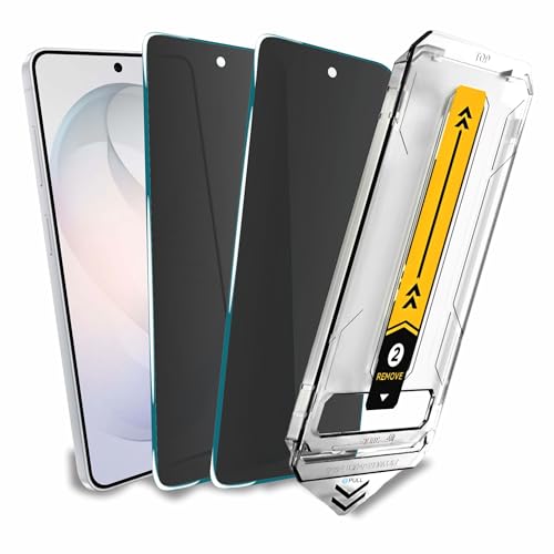 Image of Affix 2 Pack for Privacy Samsung Galaxy S26 Tempered Glass, Screen Protector Guard with Easy Fix Installation Tool, 9H Hardness Shatterproof, HD Clear Scratch Resistant