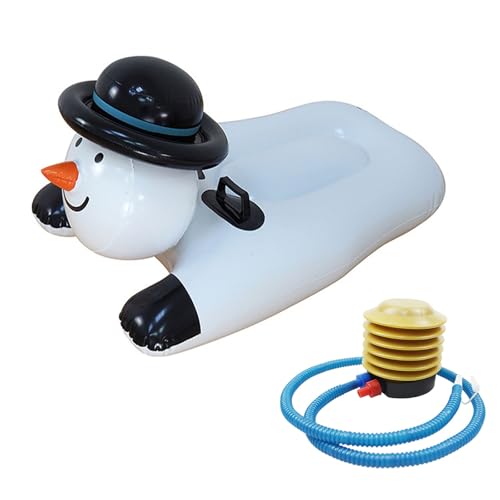 Heavy Duty Snow Tube Made of Thickened Material, Inflatable Sled, Heavy Duty Snow Tube with Reinforced Handle, Winter Toy Sled for Outdoor Family