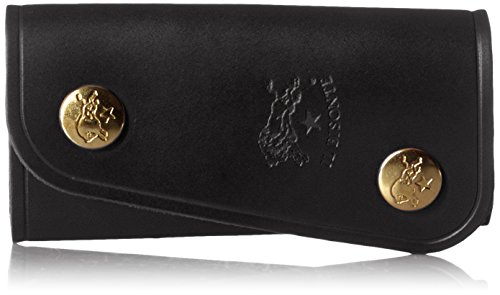 [イル ビゾンテ] キーケース レザー 4連 メンズ Black [並行輸入品]