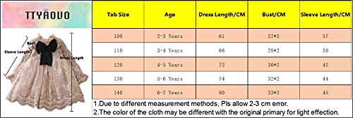 TTYAOVO Prinsessenjurk met lange mouwen voor meisjes. - Image 8