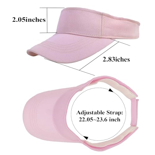 6 Pack Sombreros Visera para Mujer Ajustables miniatura 2