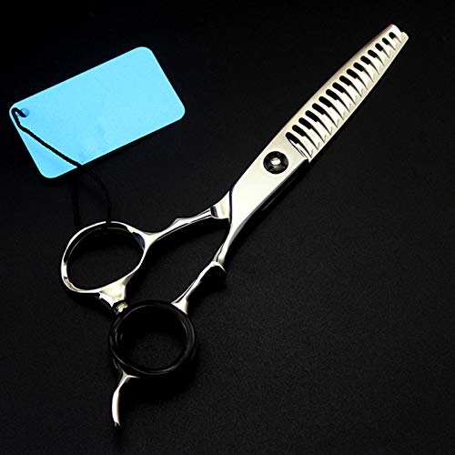 Professional Hair Cutting Shears, 6 inch Professional japan 440c antlers hair scissors cutting barber haircut thinning shears hairdressing scissors (Color : Set)