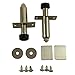 JDMSPEED New Stainless Chrome Door Poppers Trunk Popper Street Rod 2 PCS
