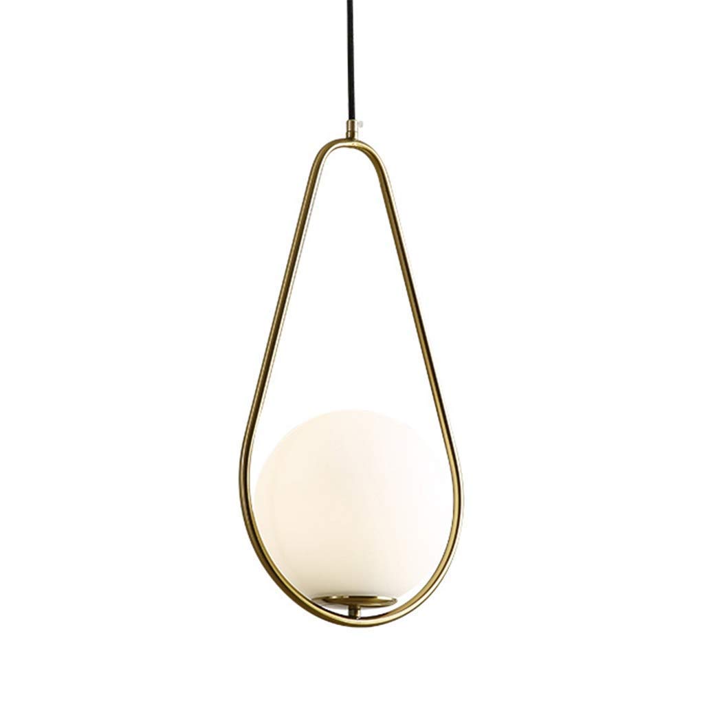 Lámpara de techo para pasillos oscuros con bola de cristal clara que elimina zonas sombrías