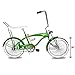 Tracer Hyena Retro Beach Cruiser for Adults,20 Inch Wheels,1.75 Tire, City Bike, Lowrider Springer Fork Retro Banana Seat,High Rise Handlebar-Green