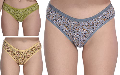 Image of FIMS - Fashion is my style Women's Cotton Hipsters Panties for Women, Soft Stretchable Cotton Fabric, Non-Padded, Multi-Color Panties, See Main Image to Check Nos of Panties You Will Get.