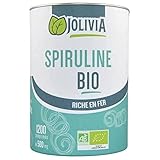 Spiruline Bio   1200 comprimés de 500 mg | Format Comprimé | Vegan