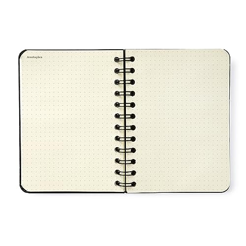 Agenda Planner Wire-O 2024 Clássica Semanal Journal 11,5X16 Preta, Cicero