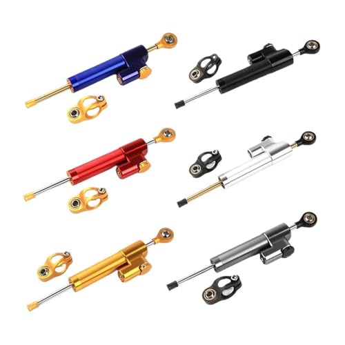 Amortisseur de direction moto universel kit de support argenté