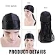 LAKJUOZ 2 Stück Durag Mit Langem Schwanz Unisex Durag Men Silk Piraten Bandanas Mit Langem Schwanz Und Breiten Trägern Für Männer Frauen Die Tägliche Hip-Hop-Dekoration