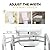 Medical king Toilet Safety Rail - Adjustable Detachable Toilet Safety Frame with Handles Heavy-Duty Toilet Safety Rails Stand Alone - Toilet Safety Rails for Elderly, Handicapped - Fits Most Toilets