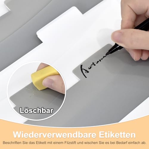 Yuunaie Wandordner Organizer mit 6 Fächern, Hängeregistratur-Organizer für Klassenzimmer und Büro, A4-Papier, Akkordeon, zum Organisieren von Aufgaben, Akten, Sammelalben