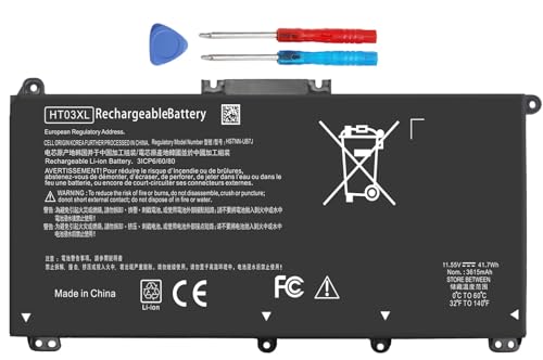 L11119-855 HT03XL Battery for HP HTO3XL Replacement for HP Pavilion 14 15 17 15-CS 15-DA 15-DB 15-DW 14-CE 14-CF 14-DF 17-BY 17-CA Series 14M-DH1003DX 15-DA0002DX 15-CS0053CL l11421-423 11.55V 41.7Wh