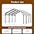 Walsunny Metal Carport 12x15 FT Heavy Duty Carport Canopy with Enhanced Base, Outdoor Car Shelter with Galvanized Steel Roof and Frame Garage for Truck, SUV, Boat, Gray
