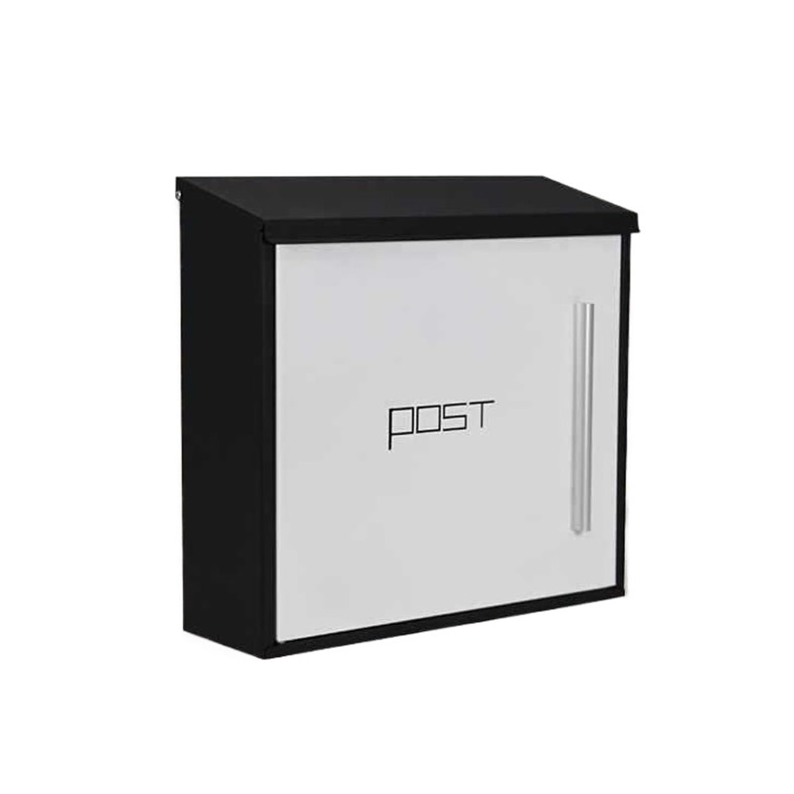 Letter Box Mailbox Wall Mount Letterboxes Letter Box Outdoor Suggestion Lockable Weatherproof Outside Postbox Outdoor(White)