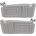SCITOO Left & Right sides Gray Sun Visor Assembly fit for 2006 2007 2008 2009 2010 2011 for Toyota Camry without Sunroof(7432006780B0,04002-30506-B0,74320-06290-B2,74310-06750-B0)