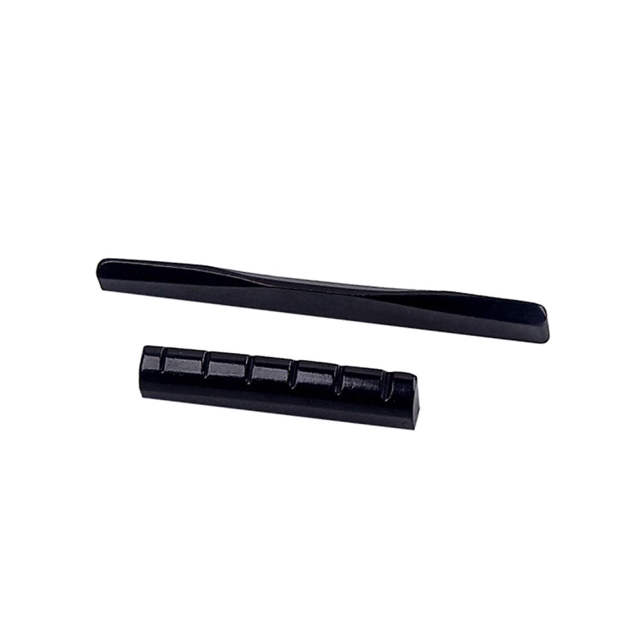 Toyvian Sillín de Guitarra de Hueso Negro Gl905 para Guitarra Clásica y Acústica Juego de 2 Piezas