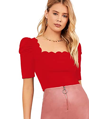 Image of Shasmi Women's Polyester Solid Slim Fit T-Shirt