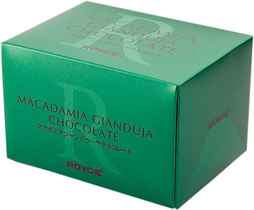 ROYCE' Macadamia Gianduja Chocolate - Chocolate with Almond and Hazelnut Pastes | Gourmet Snack for Gifting & Indulging | Japanese Chocolate from Hokkaido (4 Packs)