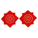 KOMBIUDA Chinesische Tanztaschentücher 2 Stück Aus Plüsch Mit Drehring Hochzeit Performance Requisiten Bühnenbedarf