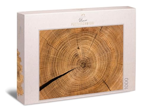 Impossible Puzzle 1000 Teile Holzchronik - Baumringe Naturstruktur
