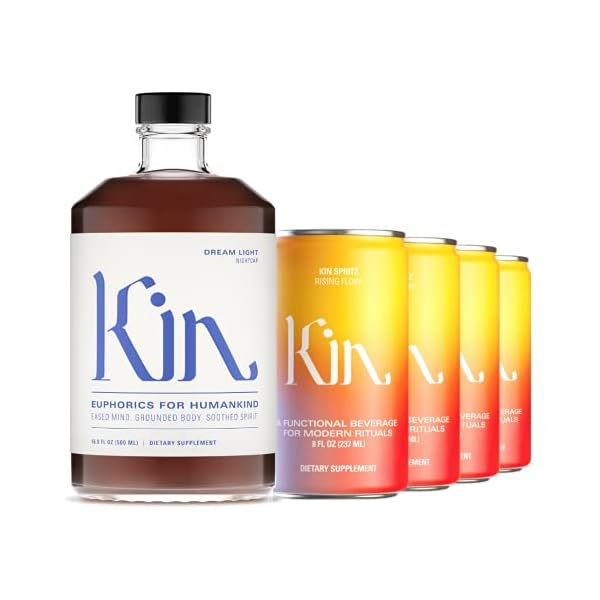 Kin Cans Dream Light, Kin Spritz Mixed Bundle by Kin Euphorics, Non Alcoholic ...