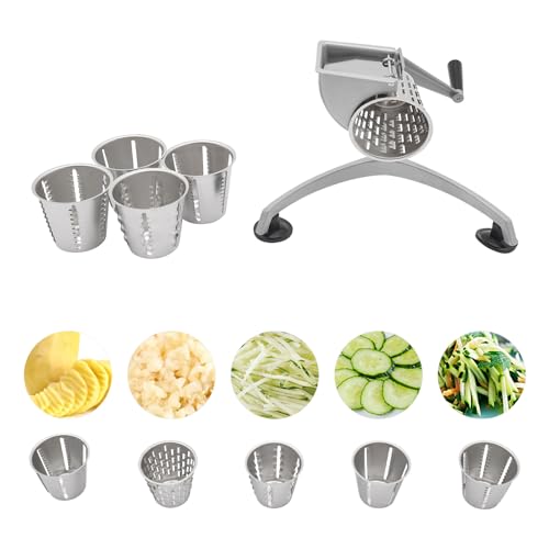 Cortadora manual de vegetales acero inoxidable y aluminio miniatura 4