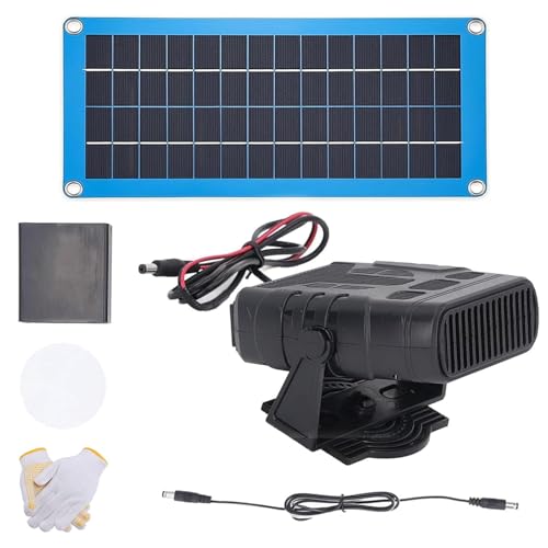 Pannello solare per pollaio, 30 W, kit di riscaldamento per serre con protezione contro il surriscaldamento per serre, casa per animali domestici, rifugi per animali, attrezzatura da vento caldo