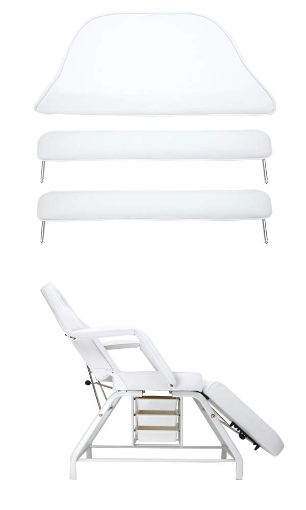 Amazon.co.jp: ワゴン付き フェイシャルベッド (ロングワイド・有孔