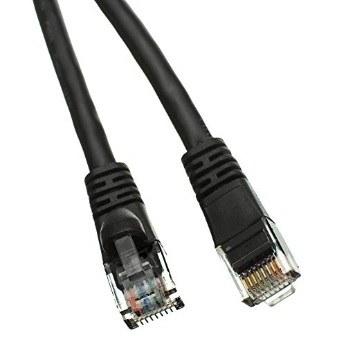 FiberGlobal Cabo de Rede Latiguete Gigabit Ethernet RJ45 UTP 100% certificado - Categoria 6 1000 Mbit - compatível com Cat5 Cat5e Cat6 Cat7 (10 M, preto)