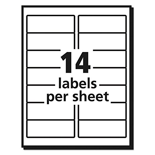 Avery Easy Peel Printable Address Labels with Sure Feed, 1-1/3" x 4", White, 1,400 Blank Mailing Labels (08462) - Thumbnail 4