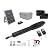 JUJIANG C026 Solar Gate Opener with Batteries & Solar Panel for Single Swing Gates Up to 770lb 16FT Automatic Gate Openers with Remote Complete Kit Medium Duty Automatic Gate Openers Solar Powered