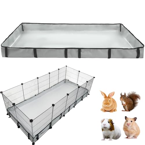 DZWLKJ Guinea Pig Cage Liner Tarp Bottom Waterproof and Washable Base Also for Rabbits, Bunny, Chinchesillas, Hedgehog, Ferrets and Other Small Animals(28x70 inches)