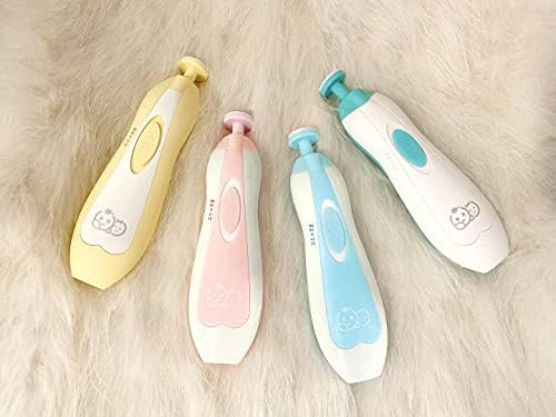 Baby Nail Clippers 20 in 1 by Royal Angels, Safe Electric Baby Nail Trimmer, Baby Nail File Kit, Additional Replacement Heads, Newborn Toddler Toes and Fingernails, Trim and Polish (Blue)