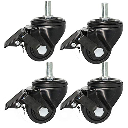 Roulettes industrielles pivotantes robustes anti-basculement pour chariot et meuble
